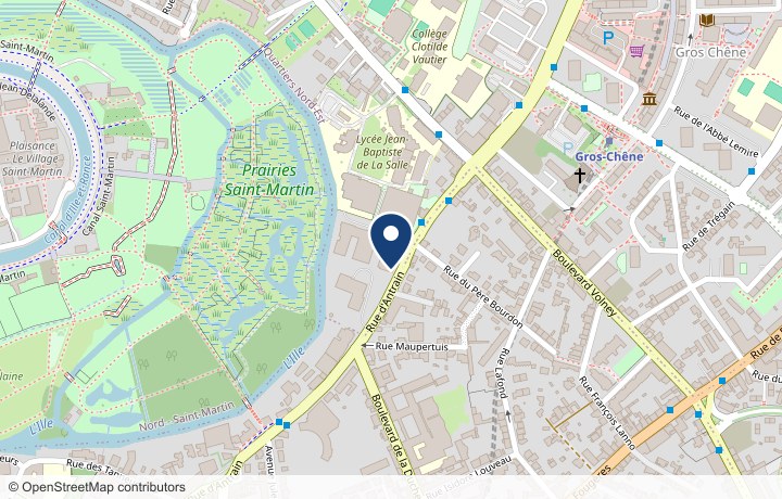 Plan d'accès au cabinet, 135 rue d'Antrain, 35700 Rennes